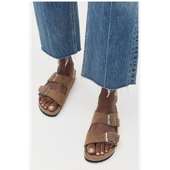 Birkenstock Arizona Oiled Leather Comfort Slide Summer Sandals Sz 41 10 Womens - Picture 1 of 11
